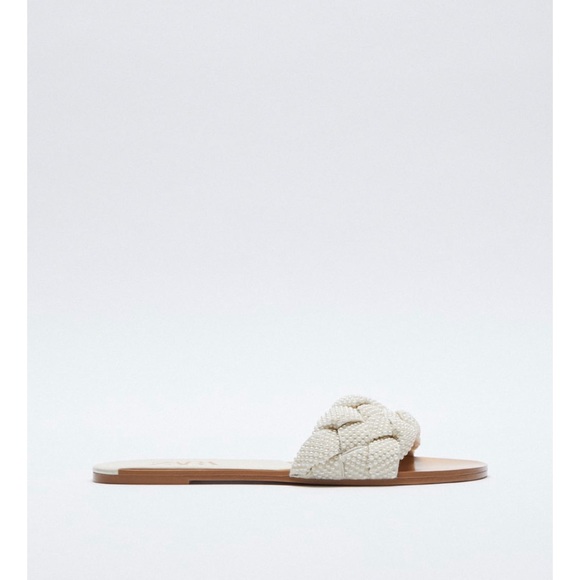 Zara Pearl Woven Slides✨ - Picture 3 of 3